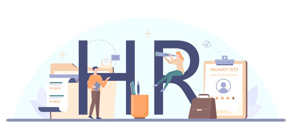HCM Automation: Benefits Across the Employee Life Cycle Human resources illustration
